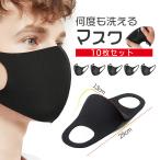 マスク 洗える 黒 ブラック 男女兼用 10枚パック mask 軽量 立体マスク ファッションマスク 水洗い可能 洗える 風邪予防 細菌 飛沫感染 花粉対策 花粉症