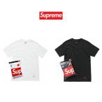ショッピングsupreme 正規品 シュプリーム Supreme Hanes ヘインズ 半袖 ボックスロゴ Tシャツ 3枚パック ブラック ホワイト メンズ ユ00572