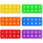 ショッピングプッシュポップ Aizweb プッシュ&ポップ バブル 10 フレーム 算数 マニピュレーティブ フィジェット 知覚玩具 (6個パック)
