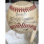 Tris Speaker Auto Multi Signed Baseball Cleveland