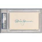 TRIS SPEAKER SIGNED INDEX CARD PSA DNA ENCAPSULATE