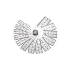 ショッピングESCO ESCO 計測機器 12.0-25.0mm テーパーゲージ エスコ