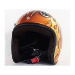 ショッピングjam 72JAM ジェットヘルメット 【逸品もの】IP-1004S New クロス メッキベース（オレンジ） サイズ FREE 72ジャムジェット