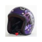 72JAM ジェットヘルメット 【逸品もの】IP-1007S New クロス メッキベース（パープル） サイズ FREE 72ジャムジェット
