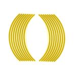 【メーカー直送】Optimum 汎用 ハブ・スポーク・シャフト リムステッカー 10インチ用 カラー イエロー オプティマム