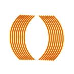 【メーカー直送】Optimum 汎用 ハブ・スポーク・シャフト リムステッカー 10インチ用 カラー オレンジ オプティマム