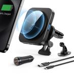ESR magsafe 車載 スマホホルダー ワイヤレス充電器 急速充電 15W magsafe充電器