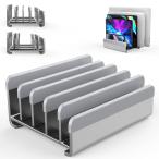 ノートパソコン スタンド 縦置き pc/タブレット スタンド 5台収納 冷却 ホルダー