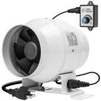 DUCTURBO 中間取付形ダクトファン 100mm 強力 風量_275?/h ダクト用換気扇 塗装