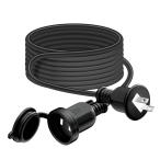 Outtag 屋外 防雨型 延長コード 2m 延長ケーブル 蓋付き ソフトタイプ AC電源ケ