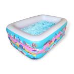 プール ビニールプール 海と虹 大型 家庭用 ファミリープール 水遊び 子供用 夏
