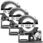 3個 9mm 白地黒文字 ES9K と互換性のあ