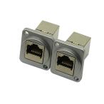 RJ45カプラインラインカプラCAT.A6。ウォールプレート用イーサネットケーブル延