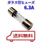 ガラス管　ヒューズ　6.3A　250V　20mm　速溶断型　5本入　並行輸入品