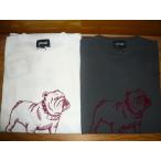 ショッピングschott Ｓｃｈｏｔｔショット 782-5134034-010 -030 PIGMENT T-SHIRT FLOCKY BULLDOG ピグメント Tシャツ フロッキーブルドッグ