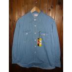Ｌｅｅリー LM7233-356 DUNGAREES WORK SHIRTS DENIM USED L/S ダンガリーズ 長袖 デニム ワークシャツ 綿100％ ライトインディゴブルー シャツ ユニセックス