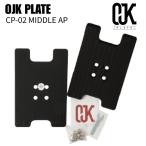 OJK PLATE オージェイケー プレート 02 MIDDLE AP BLACK アルペン ミドル ブラック カービング プレートST