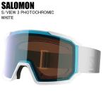 SALOMON サロモン S/VIEW 3 PHOTOCHROMIC White L47920000 スキー スノーボード ゴーグル ミラーレンズ 調光レンズST