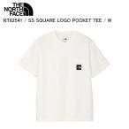 THE NORTH FACE ノースフェイス NT82541 S/S SQ LG POCKET T W ホワイト 半袖 Tシャツ トップス ノースフェイスTシャツST
