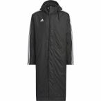 ADIDAS アディダス マストハブ スリーストライプス ロングボアコート(ブラック×ホワイト) KWX71 JG8512 ベンチコートST