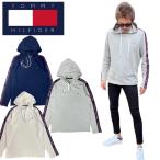 トミーヒルフィガー Tommy Hilfiger パーカー 薄手 ロンT 長袖 09T4256 スウェット メンズ レディース 部屋着 フーディー 袖ロゴ ルームウェア TOMMY HILFIGER