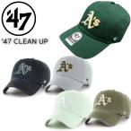 47 キャップ フォーティーセブン 帽子 RGW18GWS アスレチックス 刺繍ロゴ ワンサイズ 男女兼用 柔らか クリーンナップ 47BRAND ATHLETICS CLEAN UP