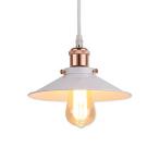 (セーディコ)Cerdeco モダンな海外風 絶妙な配色 ペンダントライト 高級感漂うゴールド金具 インテリア照明 (ホワイト・シェードφ220mm,