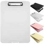 shuram (半透明)クリップボード a4 クリップファイル A4 バインダー?a4 多機能 ファイルボード ライティングパッド 二つ折り スケッチ