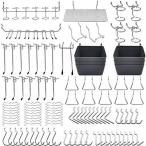 Yahoo! Yahoo!ショッピング(ヤフー ショッピング)140個 有孔ボード フック WEWINK PLUS 25mm 穴ピッチ パンチングボードフック 専用T型フック メッシュフック プラボックス付き 吊