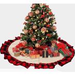 クリスマスツリースカート クリスマス飾り 直径120cm 円形 雪柄 可愛いカーペット 豪華 ツリー ...