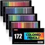 Shuttle Art 色鉛筆 カラーペン 172色セット 大人の塗り絵 スケッチ イラスト 落書き 手帳 ノード子供用 プレゼント 入園・入学お祝い