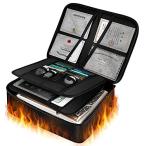SOTOHE 耐火バッグ 耐火温度1200℃ 書類収納バッグ 防水耐火 パスワードロック 大容量 貴重品 収納ケース 24ヶ月保証