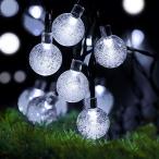 Cshare LED ソーラー ストリングライト LED イルミネーションライト 50電球 7M IP65防水 キャンプ用 ガーランドライト 8モード
