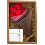 KIZAWA ソープフラワー 花束 バラ 造花 枯れない花 誕生日 プレゼント 母の日 ギフト メッセージカード付き 薔薇 ブーケ クリスマス 忘年会