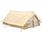 フランス陸軍 官給品 テント 2人用 グランドシート/蚊帳付き シングルエントランス KHAKI