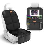 [Smart eLf] 1680Dチャイルドシートマット保護マット キックガード カバー 2点セット車用座席保護シート 