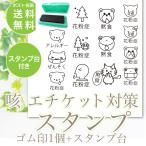 マスクに押すはんこ 花粉症 ぜんそく アレルギー がんばろう日本 予防 ゴム印 花粉 喘息 咳 エチケット スタンプ はんこ