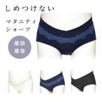 マタニティ ショーツ パンツ 下着 フロントクロス 無地 ボクサーショーツ マタニティ用品 産前 産後 マミールナ