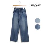 レディース RED CARD TOKYO レッドカード トーキョー Manoa マノア 【Aero Jeans】ワイドストレート イージー デニム パンツ 品番:98W48801 2025春夏