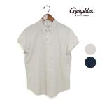 レディース Gymphlex ジムフレックス リネン ポリエステル ボタンダウン 半袖シャツ 品番：GY-B0242LIP 2025春夏【1枚までメール便可】