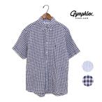 ☆メンズ/Gymphlex/ジムフレックス/リネンボタンダウン半袖シャツ/品番:GY-B0244LNP/2024春夏【1枚までメール便配送可】【SALE】【20%OFF】