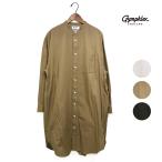 ショッピングジムフレックス レディース Gymphlex ジムフレックス ツイルバイオウォッシュバンドカラーシャツワンピース 品番：GY-G0064BIT 2025秋冬