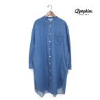 レディース Gymphlex ジムフレックス L/S ライトデニム バンドカラー シャツワンピース 品番：GY-G0064SDM 2026春夏