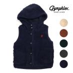☆キッズ/GYMPHLEX/ジムフレックス/くるみボタンフードボアベスト/もこもこ/くるみボタン/品番:J-1142PL【SALE】【20%OFF】