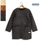 ショッピングアーメン ☆レディース/ARMEN/アーメン/NAM1651/ナイロン×フリースノーカラーコート【SALE】【10%OFF】