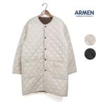 レディース ARMEN アーメン リバーシブルノーカラーコート 品番：NAM2555 2025秋冬