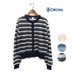 ☆レディース ORCIVAL オーシバル オーチバル シースルーニット マルチボーダーカーディガン 品番：OR-D0094STK 2024春夏【SALE】【30%OFF】