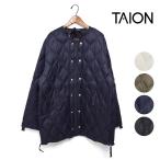 レディース TAION タイオン ミリタリー M65 ライナーWジップ ダウンジャケット ソフトシェル 品番：TAION-M65LSZBML-1 オーバーサイズ 2025秋冬