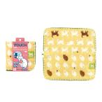 どっとポーチ ガーゼタオル ネコベージュAC （タオル ハンカチ ハンドタオル ポーチ）