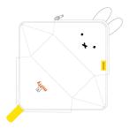 どっとポーチ ミッフィー おにぎり フェイスミッフィーB （タオル ハンカチ ハンドタオル ポーチ）